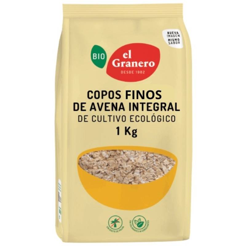 Copos Finos de Avena Integral Bio, 500 g - El Granero