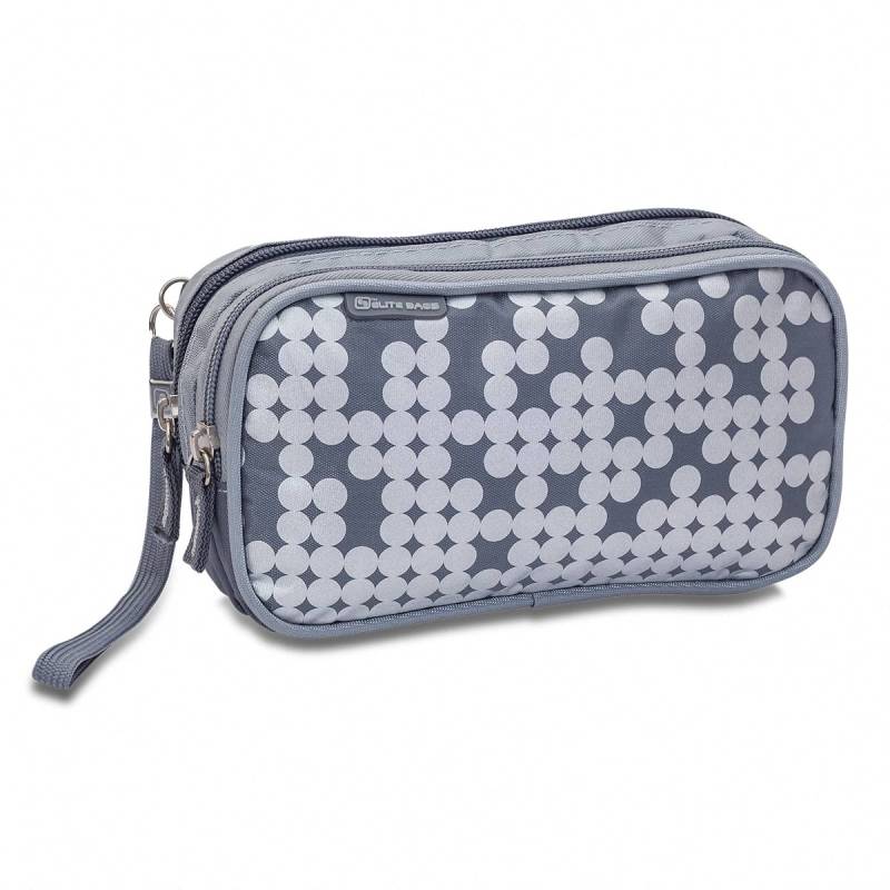 Estuche isotérmico FUNNY DOTS - Gris Plata