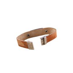 Pulsera identificativa CUERO - Camel