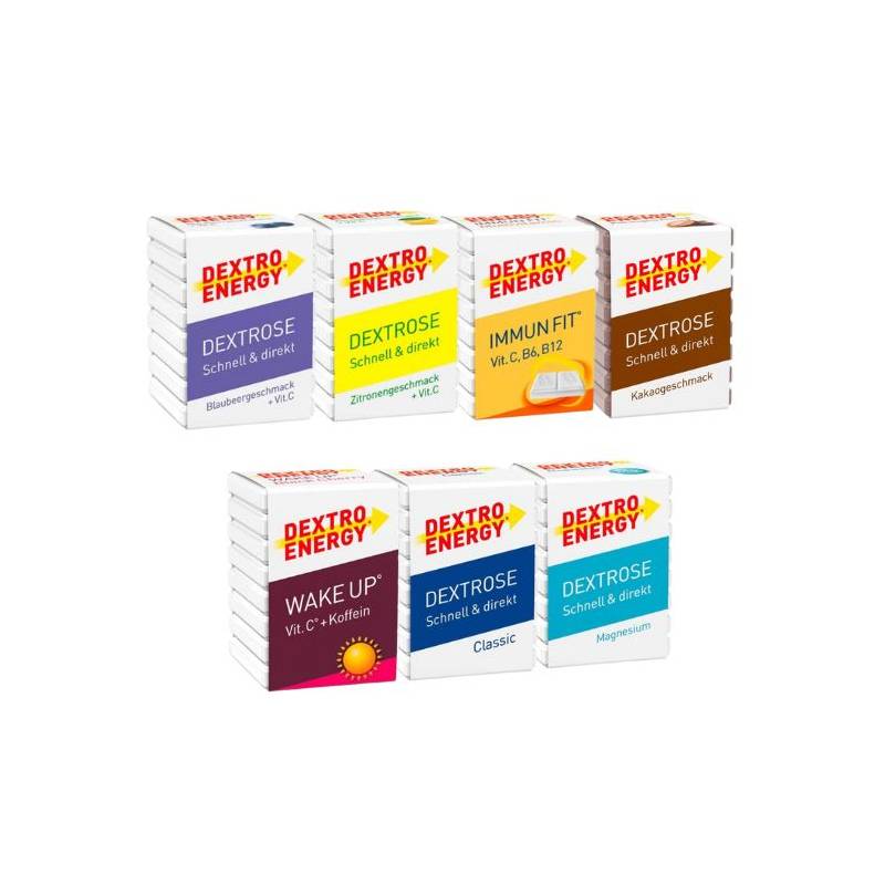 Pack Dextro Energy - Sabores variados. 7 cubos.