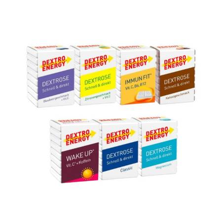 Pack Dextro Energy - Sabores variados. 7 cubos.