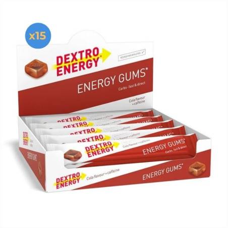 Pack 15 Dextro Energy Gums - Cola  + Cafeína