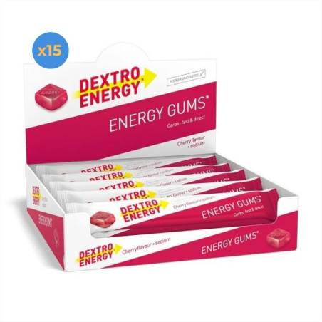 Pack 15 Dextro Energy Gums - Cereza + Sodio