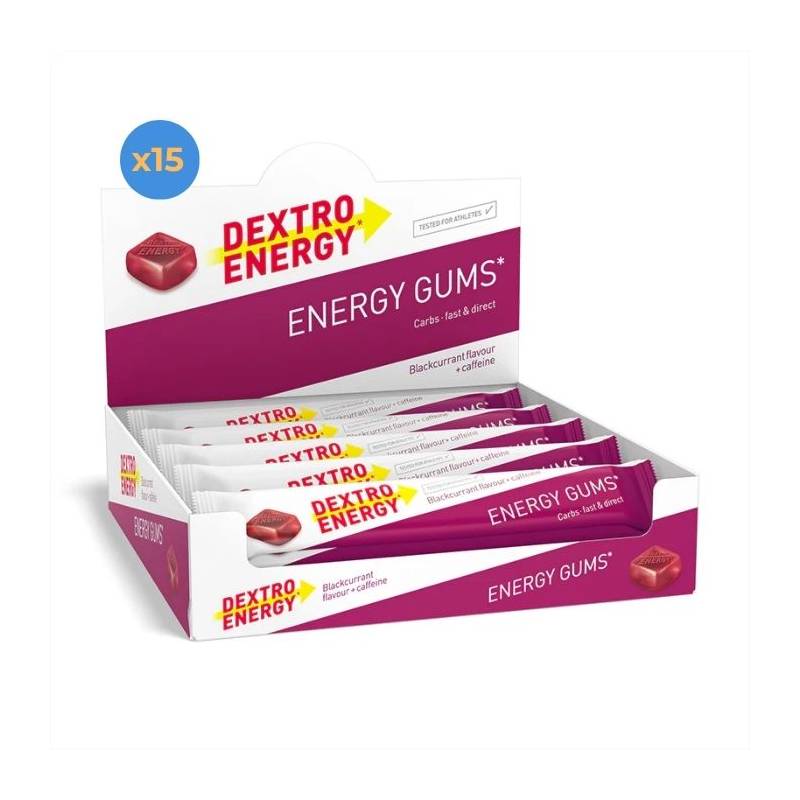 Pack 15 Dextro Energy Gums - Grosella + Cafeína