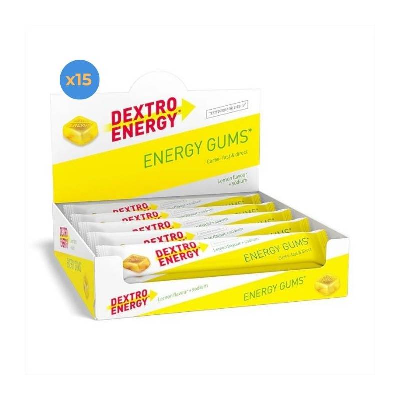 Pack 15 Dextro Energy Gums - Limón + Sodio