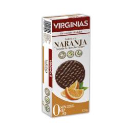 Galletas con chocolate y naranja sin azúcares